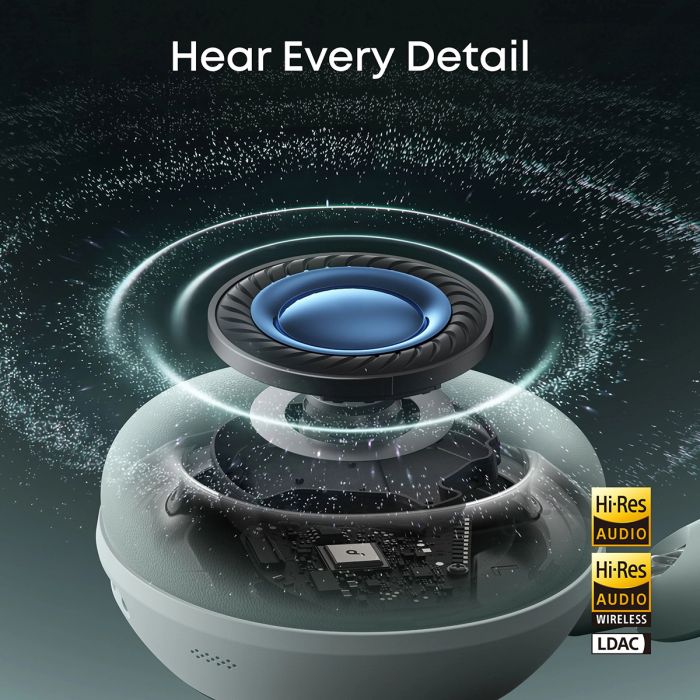 Anker Soundcore Space 2 naglavne Bluetooth slušalke, zelene ANKER Anker Soundcore Space 2 naglavne Bluetooth slušalke, zelene