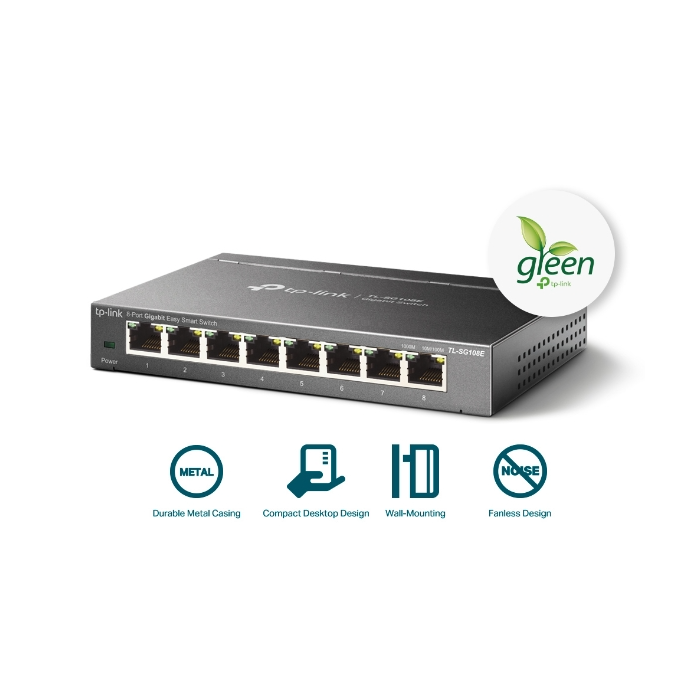 TP-LINK TL-SG108E 8-port Gigabit Easy Smart switch TP-LINK TL-SG108E 8-port Gigabit Easy Smart switch