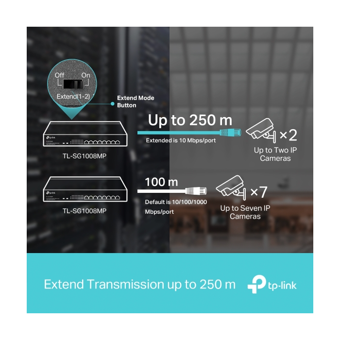 TP-Link mrežno stikalo 8 port 10/100/1000, 8 × POE+ TP-LINK TP-Link mrežno stikalo 8 port 10/100/1000, 8 × POE+
