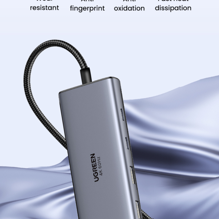 Ugreen 7v1 USB-C HUB HDMI+DP+USB+PD 100W UGREEN Ugreen 7v1 USB-C HUB HDMI+DP+USB+PD 100W