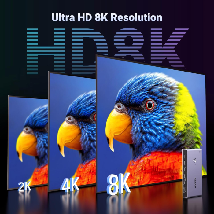 Ugreen USB 3.0 KVM stikalo za upravljanje 2 računalnikov UGREEN Ugreen USB 3.0 KVM stikalo za upravljanje 2 računalnikov