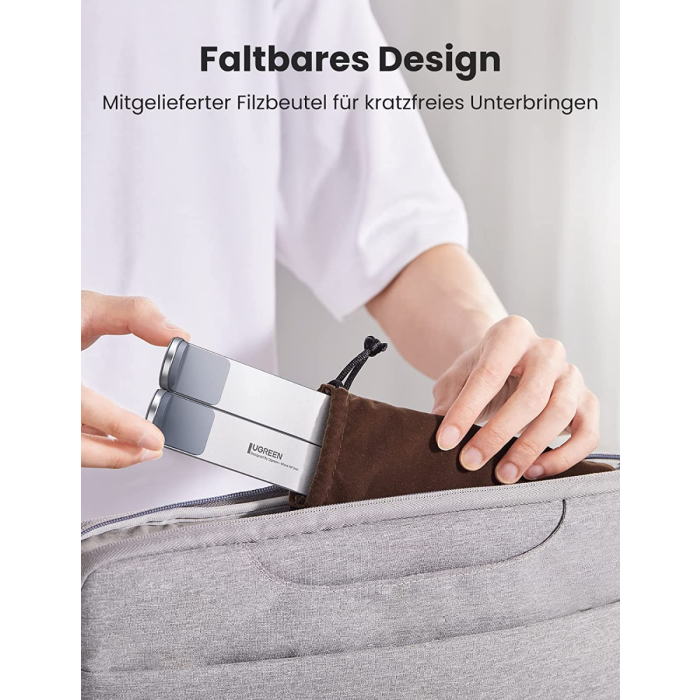 Ugreen zložljivo aluminijasto stojalo za prenosni računalnik, za MacBook Pro/Air, prenosnike, iPad UGREEN Ugreen zložljivo aluminijasto stojalo za prenosni računalnik, za MacBook Pro/Air, prenosnike, iPad