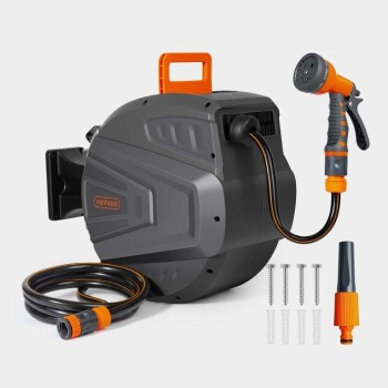 VonHaus Avtomatski navijalni kolut za vrtno cev 20 m VonHaus Avtomatski navijalni kolut za vrtno cev 20 m