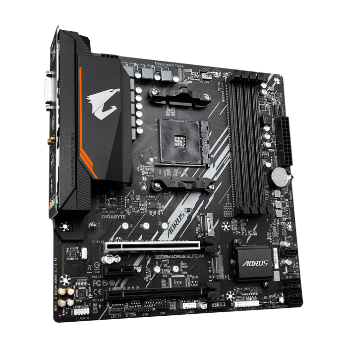 GIGABYTE B550M AORUS ELITE AX, DDR4, SATA3, USB3.2Gen1, HDMI, AM4 mATX GIGABYTE GIGABYTE B550M AORUS ELITE AX, DDR4, SATA3, USB3.2Gen1, HDMI, AM4 mATX