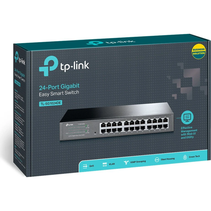 TP-LINK stikalo VLAN 24-port Gigabit 10/100/1000 TL-SG1024DE TP-LINK TP-LINK stikalo VLAN 24-port Gigabit 10/100/1000 TL-SG1024DE