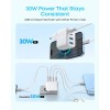 Anker Zolo 50W 4-portni polnilec, bel