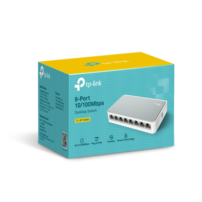 TP-LINK SF1008D 8 port SF1008D 100Mbps mrežno stikalo / switch TP-LINK TP-LINK SF1008D 8 port SF1008D 100Mbps mrežno stikalo / switch