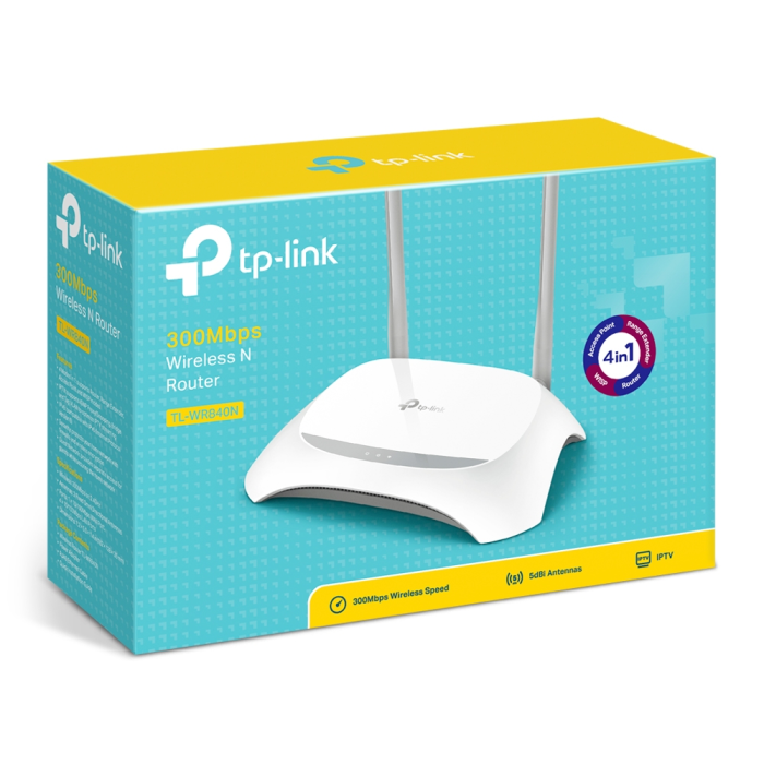 TP-LINK WR840N 300Mbps Wi-Fi brezžični usmerjevalnik TP-LINK TP-LINK WR840N 300Mbps Wi-Fi brezžični usmerjevalnik