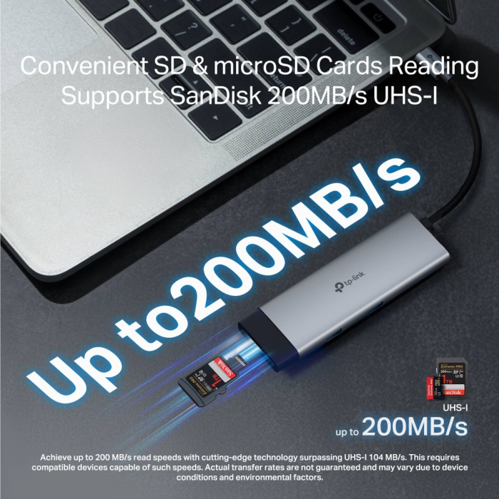 TP-LINK UH7020C 7-v-1 USB-C HUB priklopna postaja z 4K HDMI in 100 W Power Delivery TP-LINK TP-LINK UH7020C 7-v-1 USB-C HUB priklopna postaja z 4K HDMI in 100 W Power Delivery