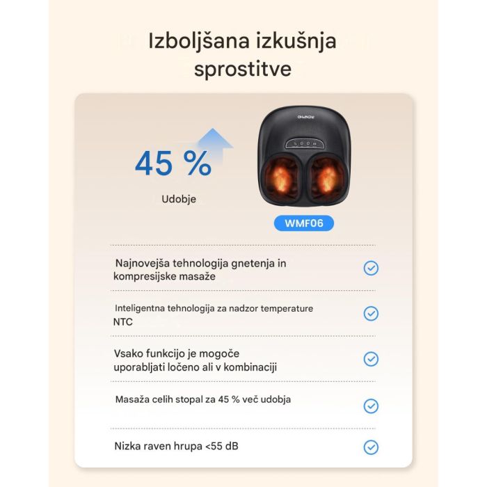 RENPHO masažer za stopala z gretjem