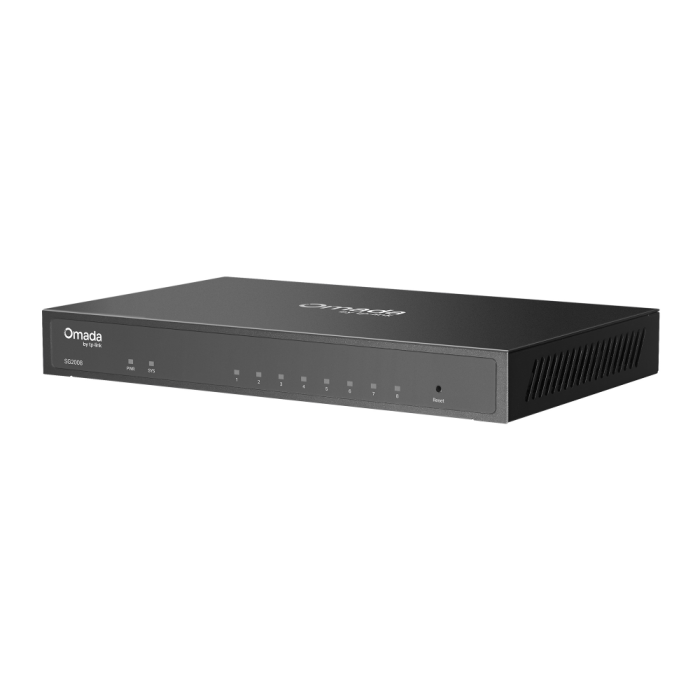 TP-LINK Omada SG2008 8-port Gigabit Smart switch stikalo TP-LINK Omada SG2008 8-port Gigabit Smart switch stikalo