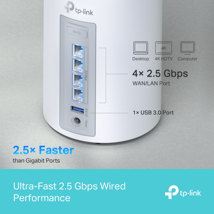 TP-LINK Deco BE65 BE9300 Wi-Fi 7 triband Mesh sistem (3 pack) TP-LINK TP-LINK Deco BE65 BE9300 Wi-Fi 7 triband Mesh sistem (3 pack)