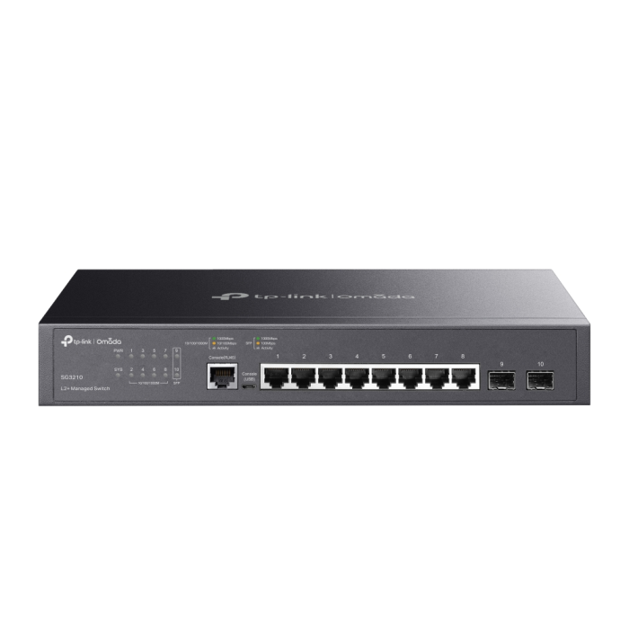 TP-LINK Omada SG3210 8-portno Gigabit L2+ upravljano stikalo 2xSFP TP-LINK Omada SG3210 8-portno Gigabit L2+ upravljano stikalo 2xSFP