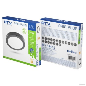 GTV LED panel 19W 4000K 220V, nadgradni, okrogel GTV LED panel 19W 4000K 220V, nadgradni, okrogel