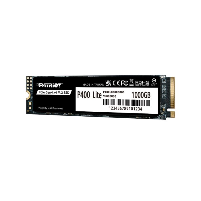 Patriot P400 Lite 1TB M.2 NVMe SSD PCIe Gen 4 x4 PATRIOT Patriot P400 Lite 1TB M.2 NVMe SSD PCIe Gen 4 x4