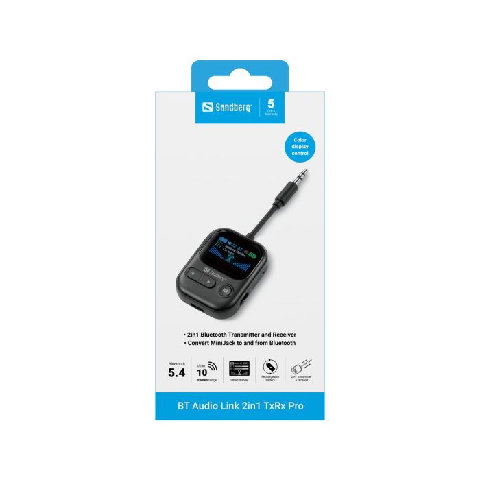Sandberg BT Audio Link 2in1 TxRx Pro SANDBERG Sandberg BT Audio Link 2in1 TxRx Pro