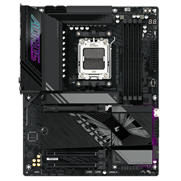 GIGABYTE X870E AORUS ELITE WIFI7, DDR5, SATA3, USB4, DP, 2.5GbE, WiFi 7, AM5 ATX GIGABYTE GIGABYTE X870E AORUS ELITE WIFI7, DDR5, SATA3, USB4, DP, 2.5GbE, WiFi 7, AM5 ATX