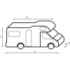 BRUNNER Zaščitna prevleka za avtodom 6M 550-600 7241484N BRUNNER BRUNNER Zaščitna prevleka za avtodom 6M 550-600 7241484N