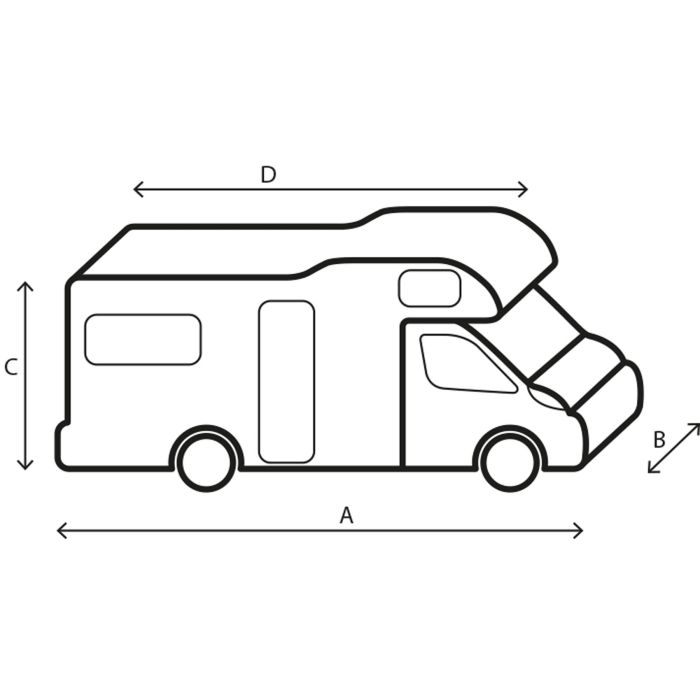 BRUNNER Zaščitna prevleka za avtodom 6M 550-600 7241484N BRUNNER BRUNNER Zaščitna prevleka za avtodom 6M 550-600 7241484N