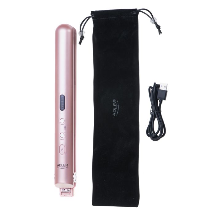Adler Brezžični potovalni likalnik las USB-C 160/190/220°C pink