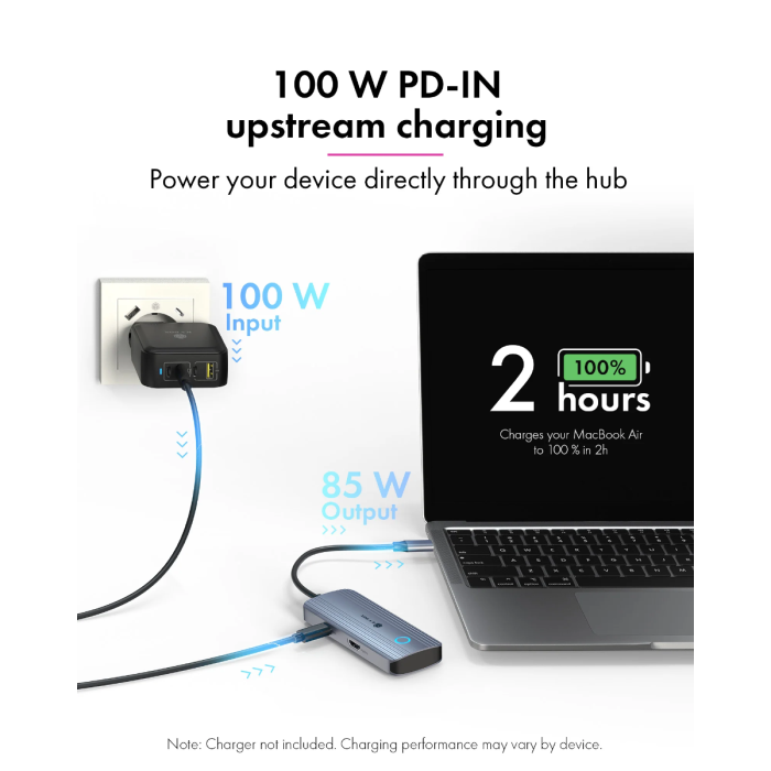 IcyBox IB-DK4081-SO Travel Docking USB-C priklopna postaja ICYBOX IcyBox IB-DK4081-SO Travel Docking USB-C priklopna postaja