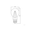 GTV LED sijalka E27 8W A60 3000K FILAMENT GTV GTV LED sijalka E27 8W A60 3000K FILAMENT