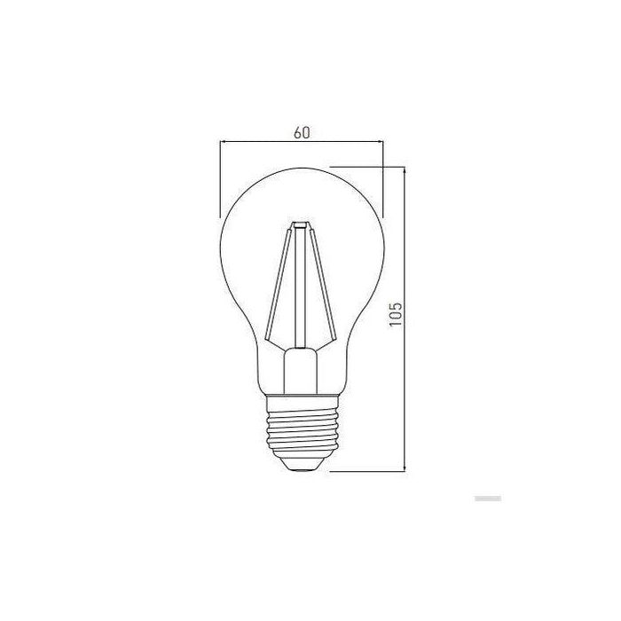 GTV LED sijalka E27 8W A60 3000K FILAMENT GTV GTV LED sijalka E27 8W A60 3000K FILAMENT