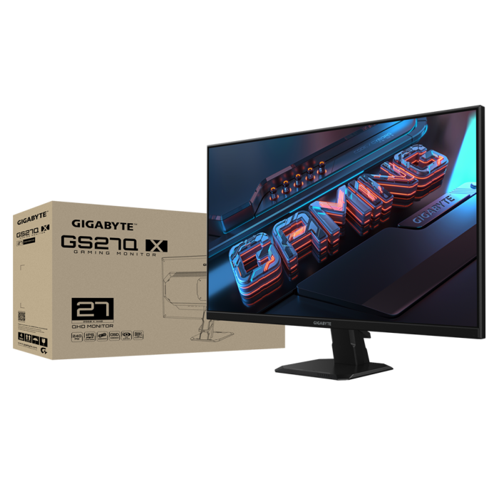 GIGABYTE GS27Q X 27 IPS QHD 250Hz 1ms gaming monitor GIGABYTE GIGABYTE GS27Q X 27 IPS QHD 250Hz 1ms gaming monitor