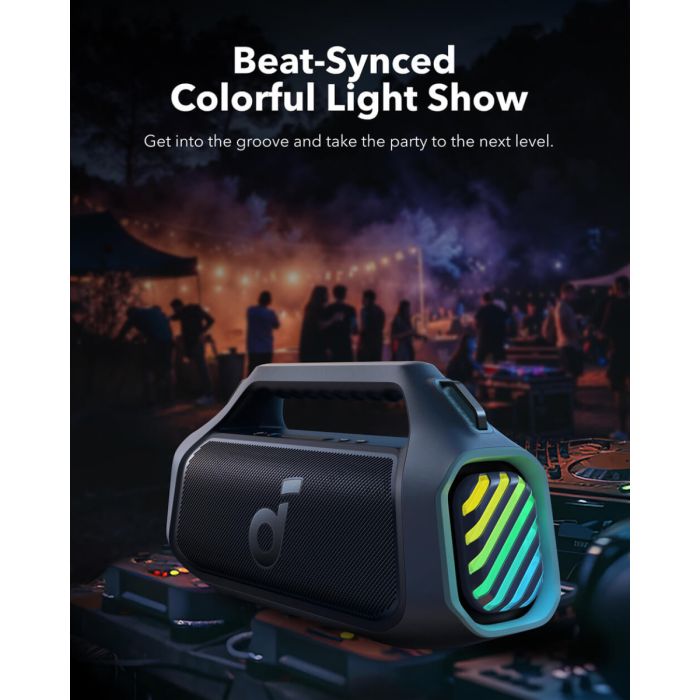 Anker Soundcore BOOM 2 Plus BT 6.0 prenosni Bluetooth zvočnik, moder ANKER Anker Soundcore BOOM 2 Plus BT 6.0 prenosni Bluetooth zvočnik, moder
