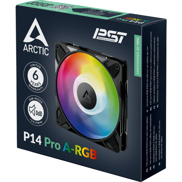 ARCTIC P14 PRO A-RGB 140mm 4-pin ventilator ARCTIC ARCTIC P14 PRO A-RGB 140mm 4-pin ventilator