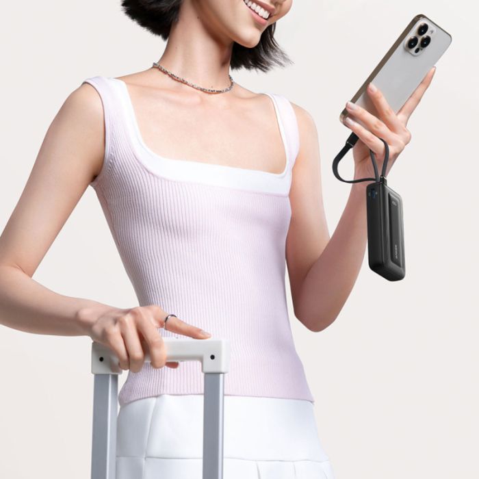 Anker Zolo Powerbank 10000 mAh, 35W z vgrajenima USB-C kabloma, črn ANKER Anker Zolo Powerbank 10000 mAh, 35W z vgrajenima USB-C kabloma, črn