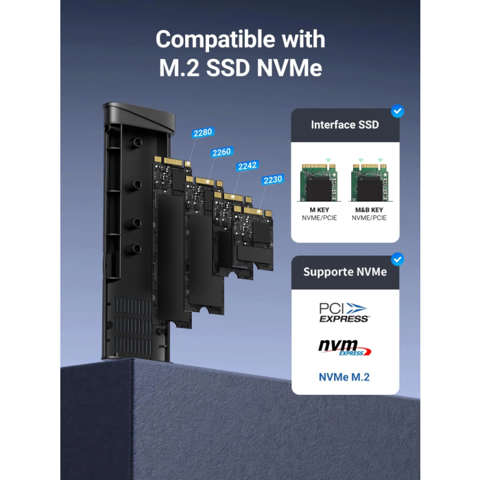 Ugreen M.2 NVMe SSD USB-C 3.1 Gen2 ohišje za disk