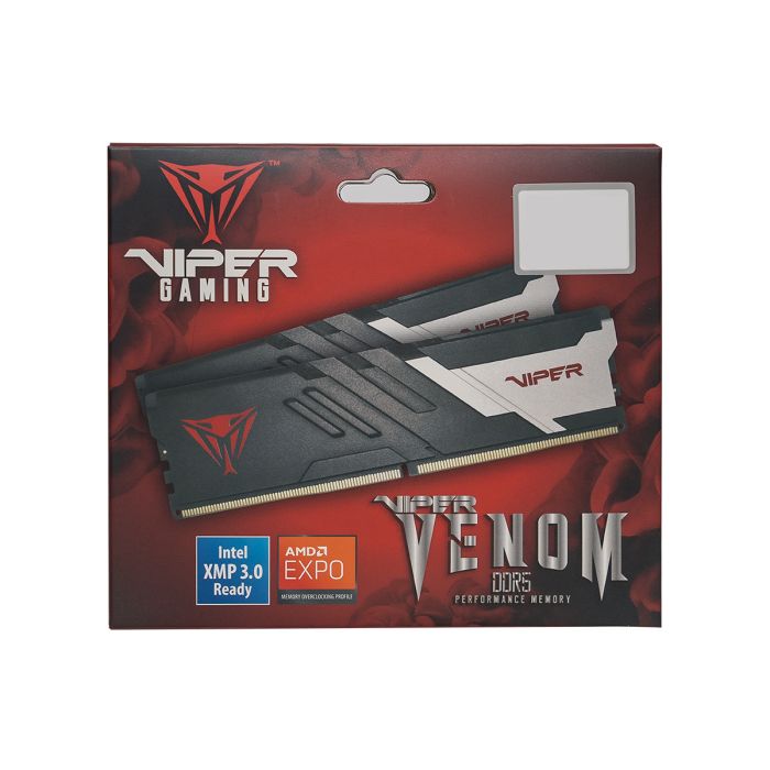 Patriot Viper Venom Kit 32GB (2x16GB) DDR5-6400 DIMM PC5-51200 CL38, 1.4V PATRIOT Patriot Viper Venom Kit 32GB (2x16GB) DDR5-6400 DIMM PC5-51200 CL38, 1.4V