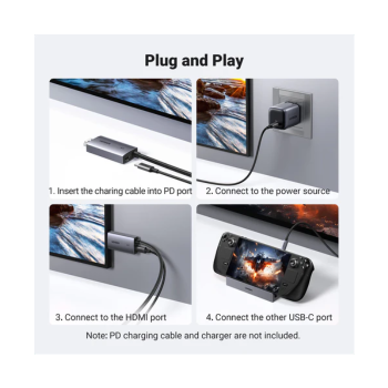 Ugreen USB-C na HDMI 4K kabel + polnjenje - 2M Ugreen USB-C na HDMI 4K kabel + polnjenje - 2M