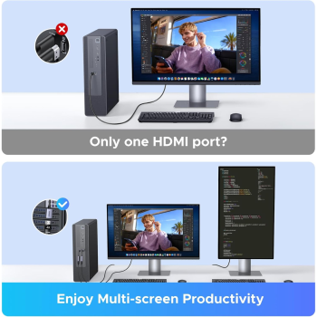 Ugreen DisplayPort na HDMI adapter 4K 60Hz