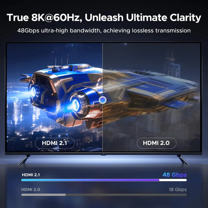 Ugreen 8K Ultra HDMI 2.1 kotni kabel - 3M UGREEN Ugreen 8K Ultra HDMI 2.1 kotni kabel - 3M