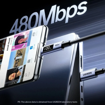 Ugreen USB-C na USB-C PD 3.0 polnilni kabel 100W, 1M Ugreen USB-C na USB-C PD 3.0 polnilni kabel 100W, 1M
