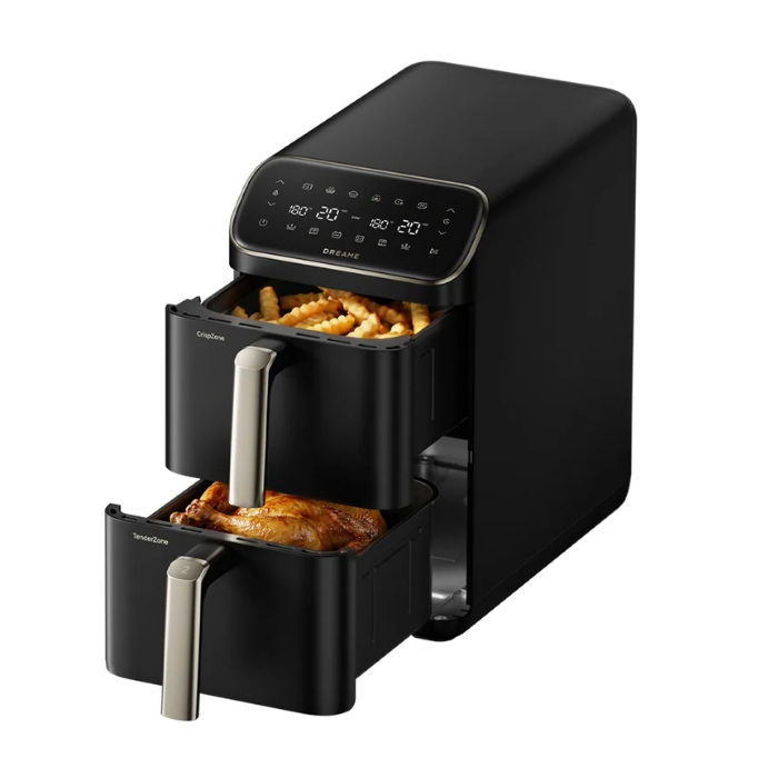 Dreame DS50 Air Fryer dvojni cvrtnik, črn