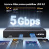 Ugreen HDMI KVM stikalo za upravljanje 2 računalnikov in 1 monitorja 4K@60Hz