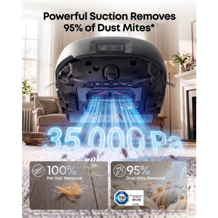 Anker Eufy Omni E35 robotski sesalnik s samičistilno postajo, črn