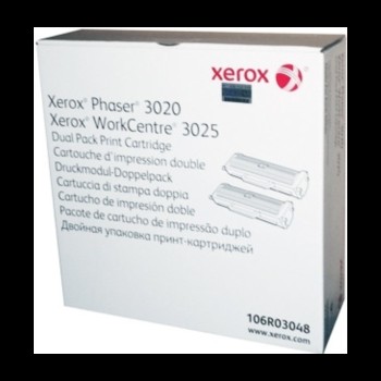 Xerox Toner, P3020/WC3025, dual 2*1.5k, črna