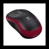 Logitech M185 Wireless mini miška, rdeča