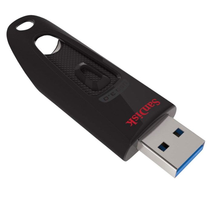 SanDisk Ultra USB spominski ključek 128GB USB 3.0 črn SanDisk Ultra USB spominski ključek 128GB USB 3.0 črn
