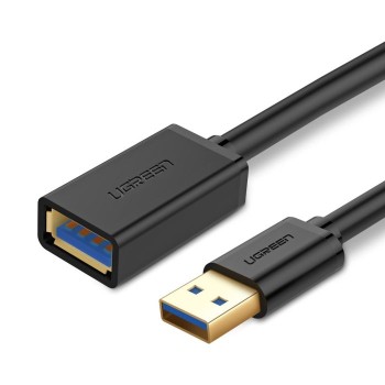 Ugreen  USB 3.0 podaljšek (M na Ž) črn 2m - polybag