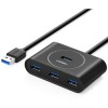 Ugreen USB 3.0 4 Ports Hub črn 0,5m - box Ugreen USB 3.0 4 Ports Hub črn 0,5m - box