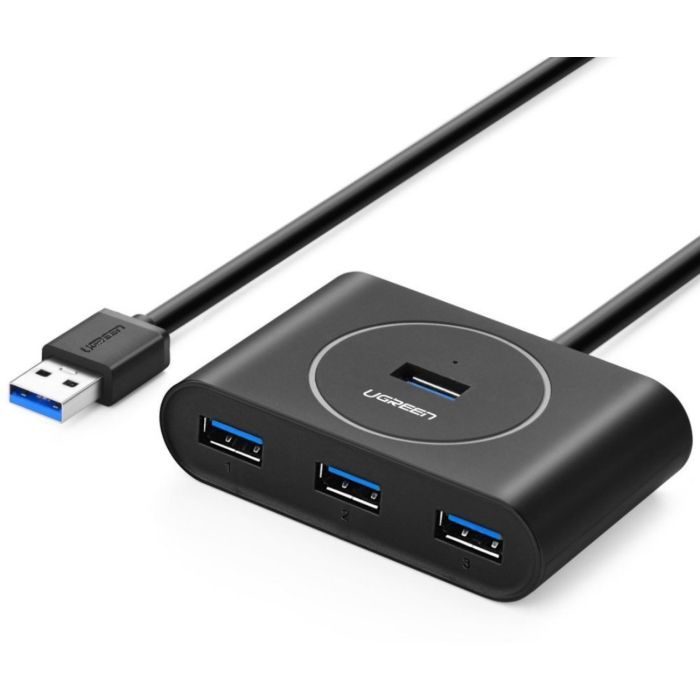 Ugreen USB 3.0 4 Ports Hub črn 0,5m - box Ugreen USB 3.0 4 Ports Hub črn 0,5m - box