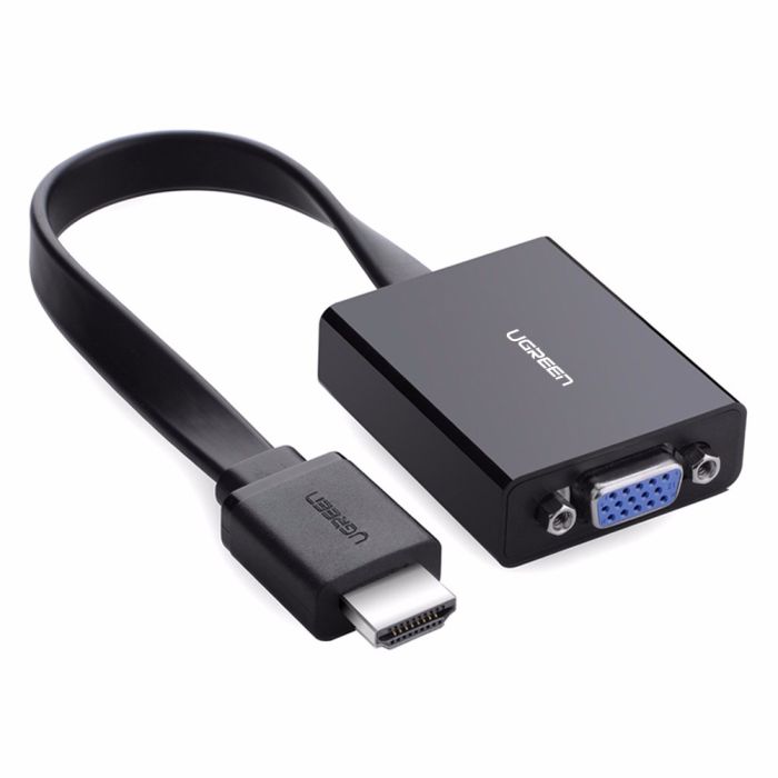 Ugreen HDMI na VGA + 3.5MM Audio+MicroUSB konverter črn - box Ugreen HDMI na VGA + 3.5MM Audio+MicroUSB konverter črn - box