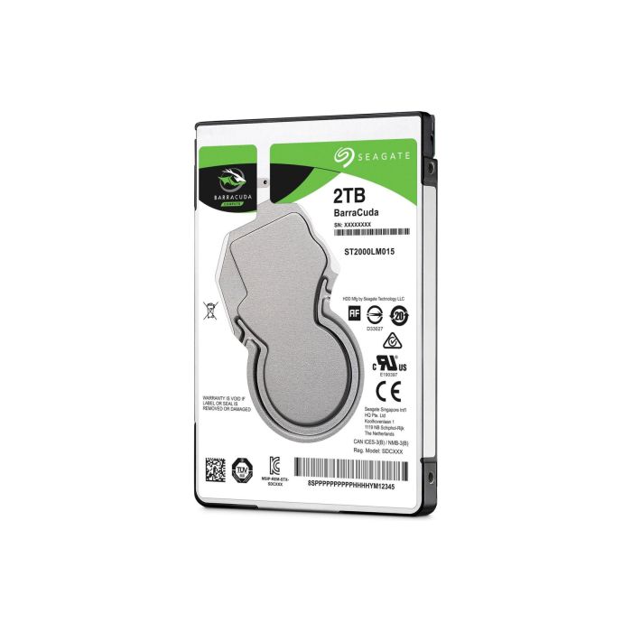 Seagate 2TB BarraCuda 2,5 SATA 6Gb/s 5400rpm 128MB HDD disk Seagate 2TB BarraCuda 2,5 SATA 6Gb/s 5400rpm 128MB HDD disk