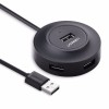 Ugreen USB 2.0 4 port HUB ČRN 1M - box Ugreen USB 2.0 4 port HUB ČRN 1M - box