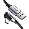 Ugreen USB A 2.0 na USB-C kotni kabel 1m - polybag Ugreen USB A 2.0 na USB-C kotni kabel 1m - polybag